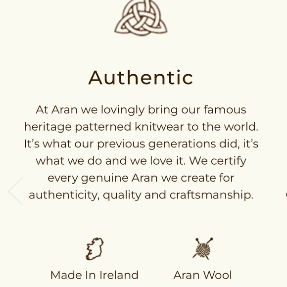 Aran Celtic NWT Infinity Cream Color 100% Merino Wool Made in Ireland Very Soft - Picture 10 of 13